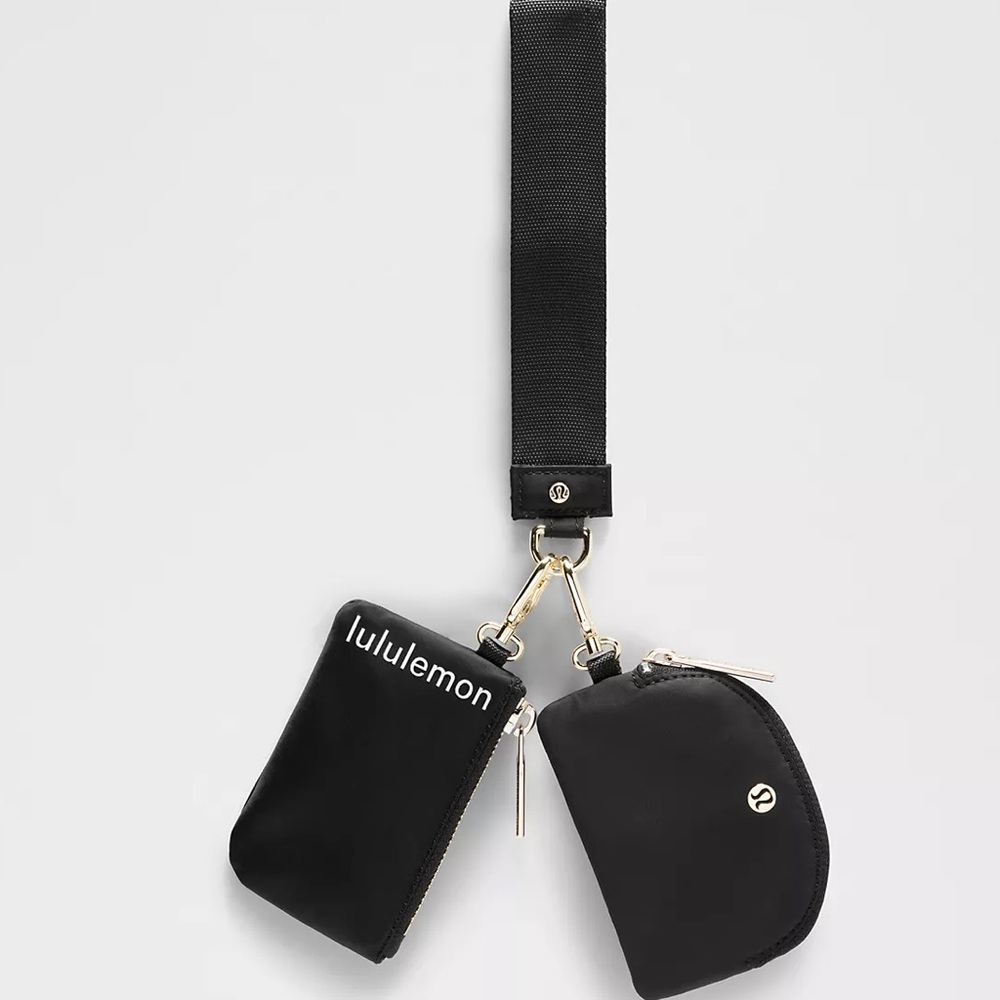 Lululemon Black Keychain Pouch Set